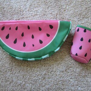 Ulta Watermelon Fanny Pack Belt Bag w/ Drink Holder Can Koozie Cooler